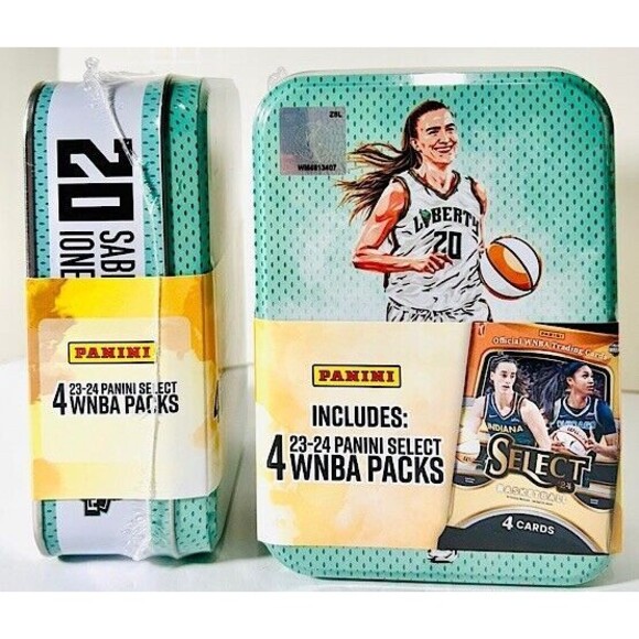 2024 Panini NY Liberty Sabrina Ionescu WNBA Collector Tin w/4 Packs  Cards New! - Picture 6 of 6
